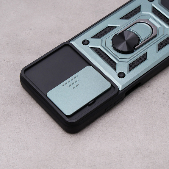 Etui pancerne do Realme C51, CamShield Slide, zielone