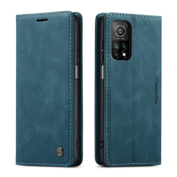 Etui CASEME do Xiaomi Mi 10T 5G / Mi 10T Pro 5G, Leather Wallet Case, zielone