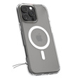Etui z MagSafe Spigen do iPhone 16 Pro, Ultra Hybrid, półprzezroczyste / białe + Szkło Hartowane 9H