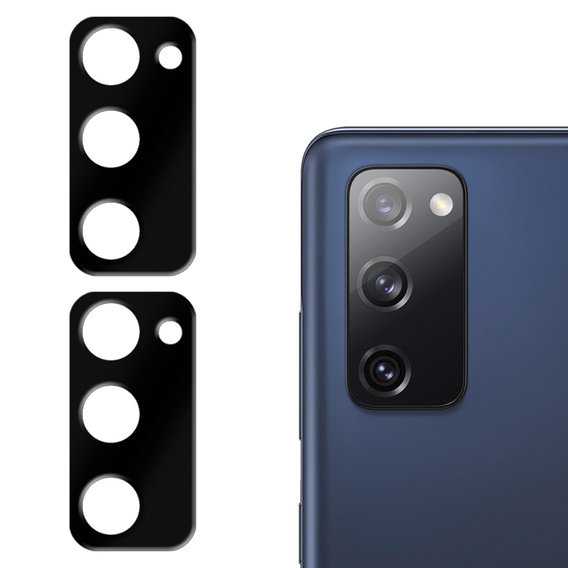 2x Szkło hartowane na aparat ERBORD do Samsung Galaxy S20 FE/ S20 FE 5G, czarne