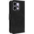 Etui z klapką do Oppo Reno 14, Card Slot, portfelowe, czarne