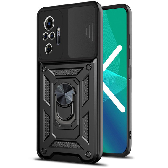 Etui pancerne do Xiaomi Redmi Note 10 Pro, CamShield Slide, czarne