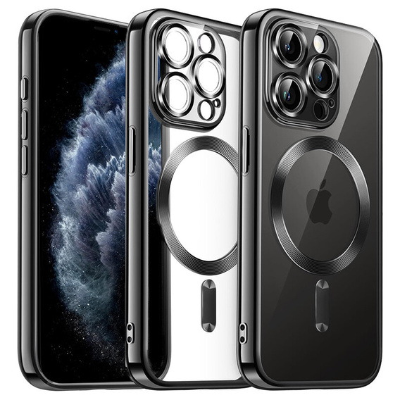 Etui do iPhone 11 Pro, Electro MagSafe, czarne + Szkło na ekran