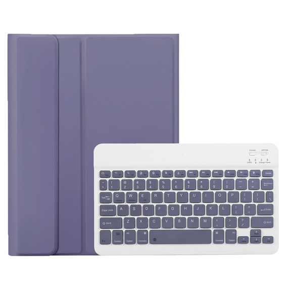 Etui z klawiaturą do iPad Air 11" 2025/2024 (7/6 gen.), Leather Pen Slot, fioletowe