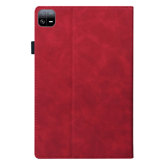 Etui do Xiaomi Pad 6, Classic, z miejscem na rysik, czerwone