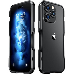 Etui LUPHIE do iPhone 14 Pro Max, Armor Bumper, czarne