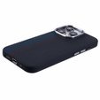 Etui do iPhone 13 Pro, Carbon Fiber MagSafe, czarne / niebieskie