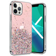 Etui do iPhone 13 Pro Max, Glittery, różowe