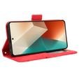 Etui z klapką do Xiaomi Redmi Note 13 5G, Card Slot, czerwone