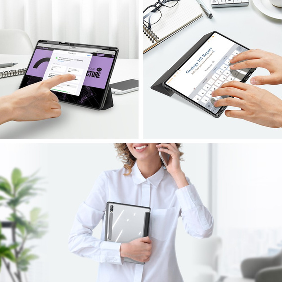 Etui Dux Ducis do Samsung Galaxy Tab S9 Ultra z miejscem na rysik, czarne