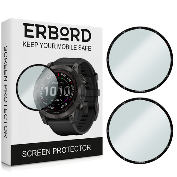 2x Szkło Hybrydowe ERBORD do Garmin Fenix 7