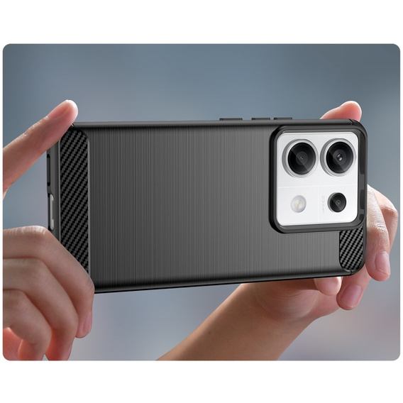 Etui do Xiaomi Redmi Note 13 Pro 5G, Karbon, czarne