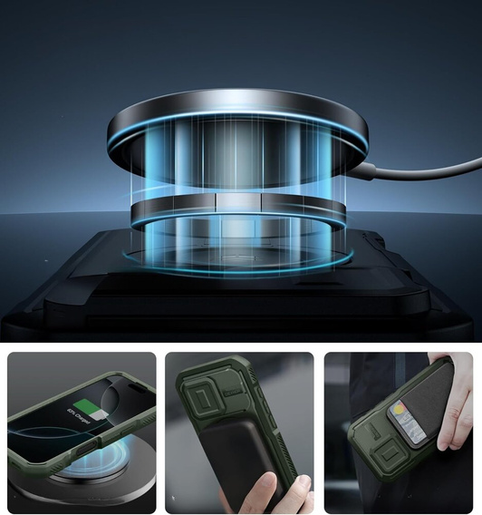 Etui pancerne Dexnor CamProtect z MagSafe do iPhone 16 Pro