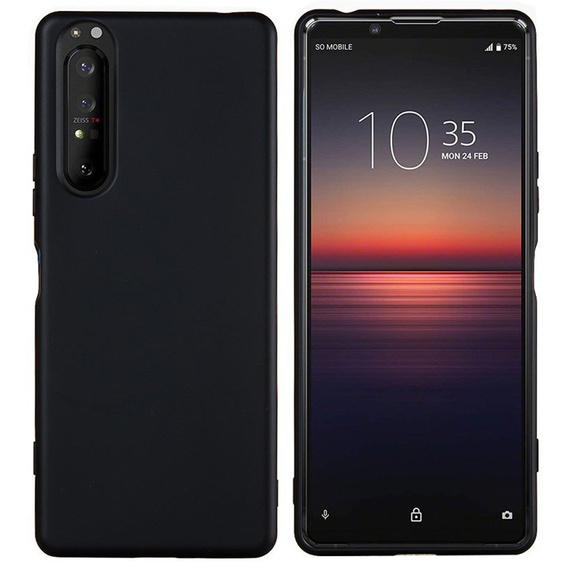 Etui do Sony Xperia 1 II, Silicone Lite, czarne