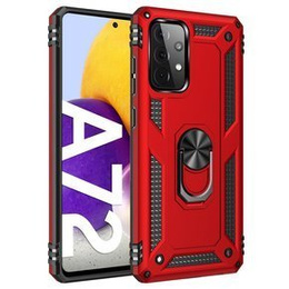 Etui pancerne do Samsung Galaxy A72 5G, Nox Case Ring, czerwone