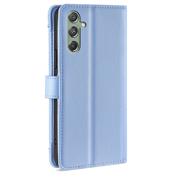 Etui z klapką do Samsung Galaxy M34, Wallet Zipper Pocket, niebieskie