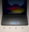 Etui z klawiaturą do iPad 11" 2025 A16 (11 gen.) / iPad 10.9" 2022 (10 gen.), Dexnor Magnetic Keyboard Touchpad, czarne