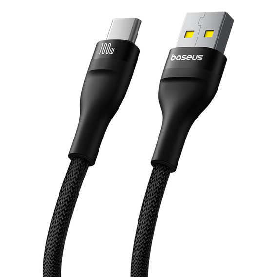 Baseus Flash 2 – kabel USB-A do USB-C 100W, 1m, czarny