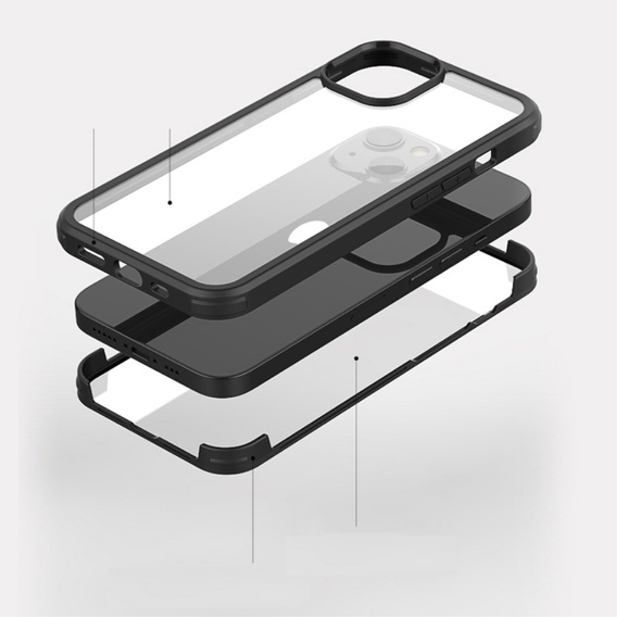 Etui do iPhone 13 mini, ERBORD Guardian, czarne
