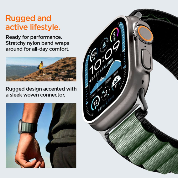 Pasek Spigen WBF1 Band do Apple Watch 8/9/10/11/SE/Ultra 1/2 (44/45/46/49 mm)