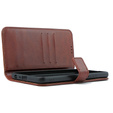 Etui z klapką do Oppo A38 4G / Oppo A18 4G, Crazy Horse Wallet, brązowe