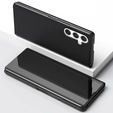Zestaw Etui do Samsung Galaxy A54, Clear View z klapką, Czarne + szkło