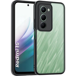 Etui do Xiaomi Redmi 15 5G / 4G, z ochroną aparatu, przezroczyste z czarnymi bokami