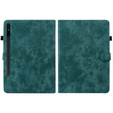 Etui do Samsung Galaxy Tab S9, Wallet Pen Slot, zielone