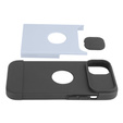 Etui ERBORD MagSafe Cam Slider do iPhone 13 / iPhone 14, niebieskie + Szkło na ekran