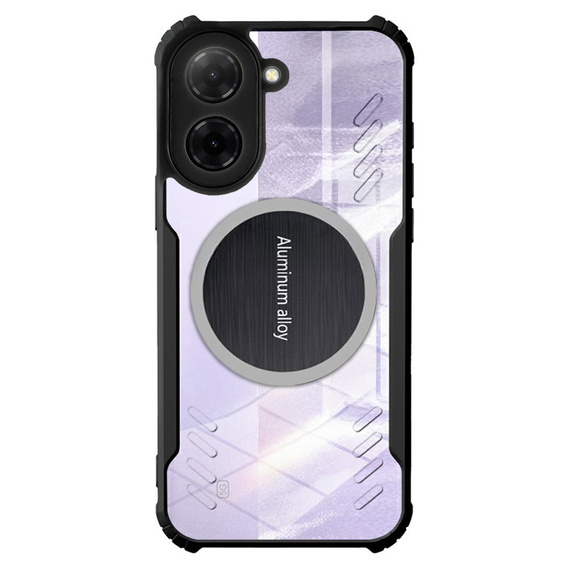 Etui do Xiaomi Redmi A5, z blaszką magnetyczne, przezroczyste / czarne