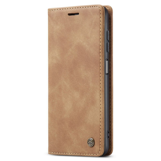 Etui CASEME do Samsung Galaxy M33 5G, Leather Wallet Case, brązowe