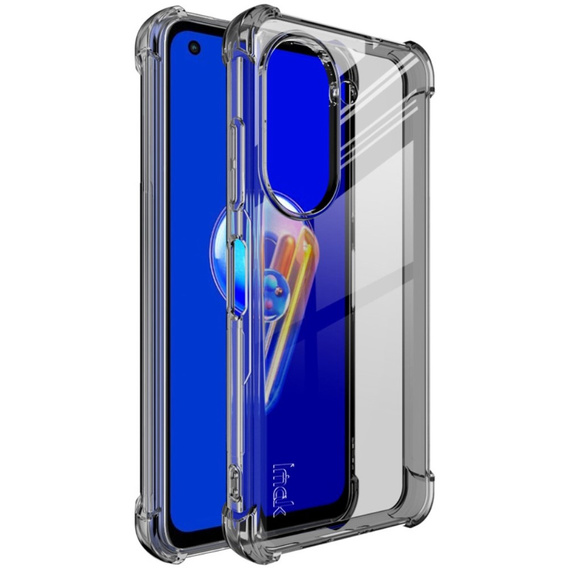 Etui IMAK do Asus Zenfone 9 5G / 10 5G, Dropproof, przezroczyste / czarne