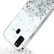Etui do Samsung Galaxy M21, Glittery, przezroczyste