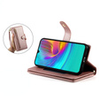 Etui z klapką do Samsung Galaxy A36 5G, Wallet Zipper Pocket, różowe