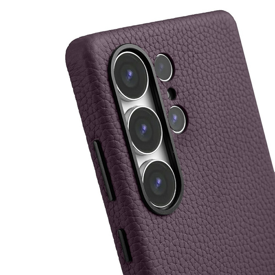 Etui MELKCO do Samsung Galaxy S25 Ultra, skórzane, fioletowe