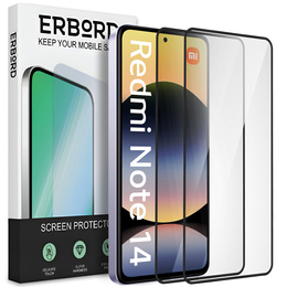 2x Szkło Hartowane ERBORD 3D do Xiaomi Redmi Note 14 4G – ochrona całego ekranu