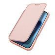 Etui Dux Ducis do iPhone 17 Air, Skin Pro, z klapką, z miejscem na kartę,  różowe