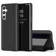 Zestaw Etui do Samsung Galaxy A54, Clear View z klapką, Czarne + szkło
