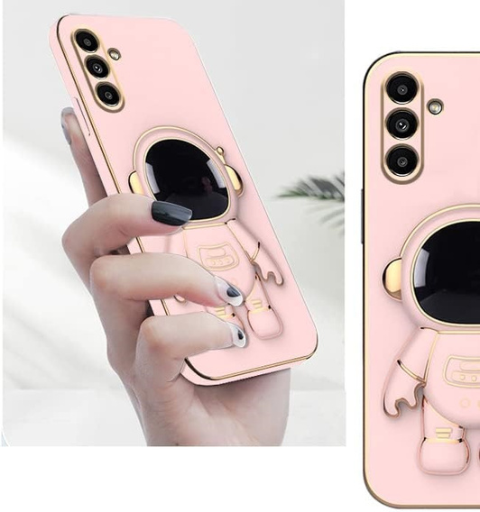Etui do Samsung Galaxy A56 5G, Astronaut, różowe