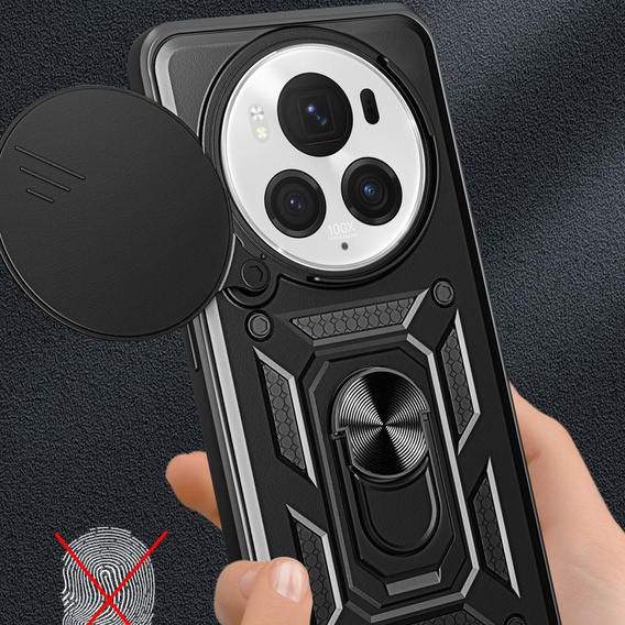 Etui pancerne do Honor Magic 6 Pro 5G, CamShield Slide, czarne