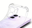 Etui do Oppo Reno 14F, wzmocnione, z ochroną aparatu, przezroczyste