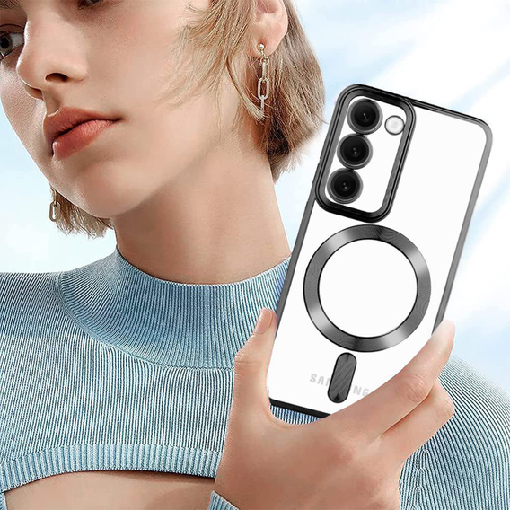 Etui do Samsung Galaxy S23 Plus, Electro MagSafe, czarne + Szkło na ekran
