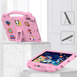 Etui do iPad 10.2" 2021/2020/2019 (9/8/7 gen.) / Air 10.5" 2019 (3 gen.) , Cute Patterns, z podstawką, Różowe