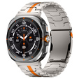 Bransoleta do Samsung Galaxy Watch Ultra 47mm (2025 / 2024), Tytanowa / Pomarańczowa