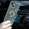 Etui do iPhone 14 Plus, Electro Ring, szare