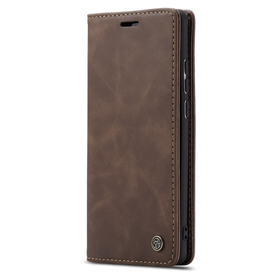 Etui CASEME do Huawei P30 Pro, Leather Wallet Case, ciemnobrązowe
