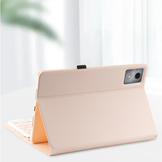 Etui z klawiaturą Bluetooth do Lenovo Tab K11 Plus – różowe