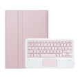 Etui z klawiaturą do iPad Pro 11" 2024 (5 gen.), Leather Pen Slot TouchPad, różowe