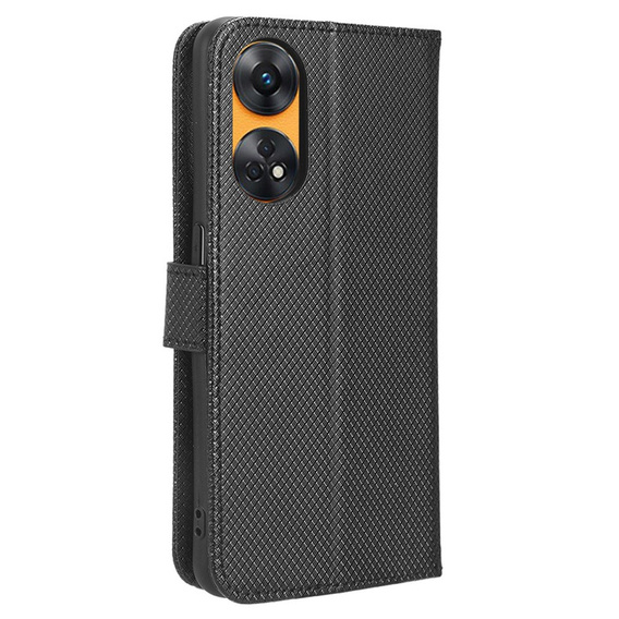 Etui z klapką do Oppo Reno8 T 4G, Wallet Smart Magnet, czarne
