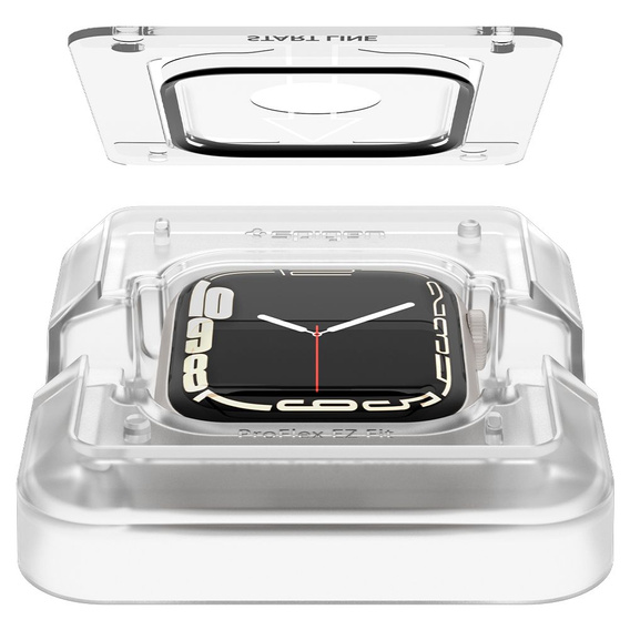 2x Szkło Hybrydowe Spigen ProFlex EZ FIT do Apple Watch 7/8/9 45MM